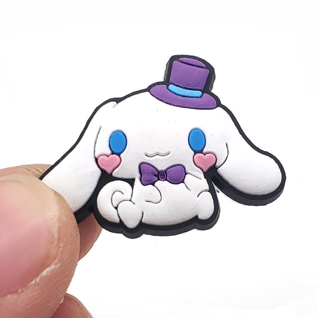 Sanrio Kuromi Shoe Buckle 1pcs Single Sale Wholesale Novelty Cute Croc  Charms Accessories Cartoon PVC Souvenir Kids X-mas Gifts