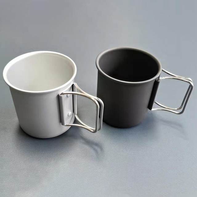 Aluminum Alloy Coffee Mug, Portable Lightweight Water Cup For