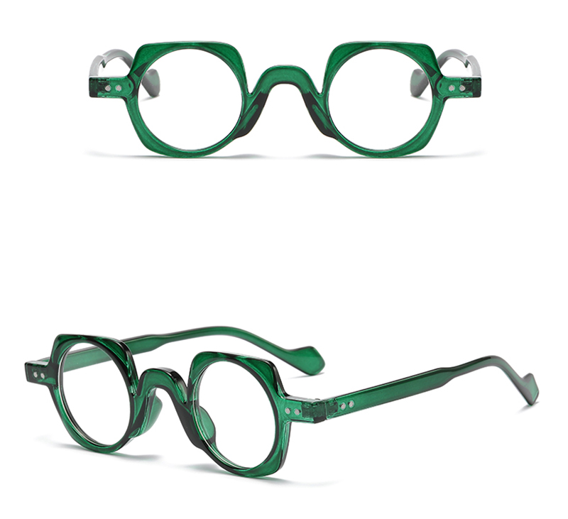 JNPCXI New Arrival Retro Round Punk Glasses for Men Clear Lens Fashion Glasses Frame Women Vintage Hexagon Decoration Male