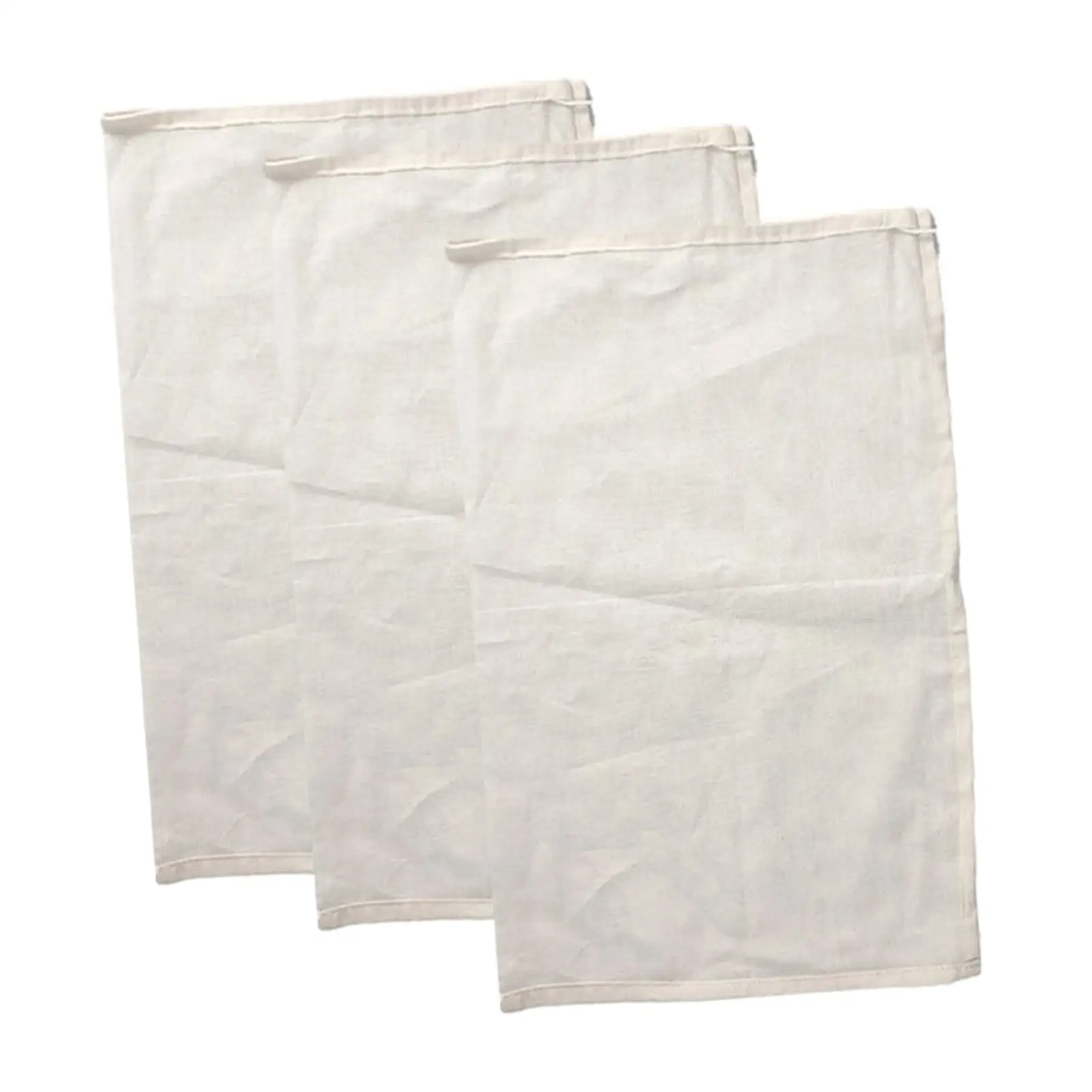 3 Pieces Nut Milk Bag Reusable Fine Mesh Portable Soup Bag Cheesecloth Bags for Spice Food Soy Milk Vegetables Coffee
