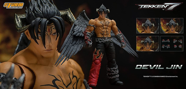 Original STORM BRINQUEDOS Tekken 7 Action Figure, brinquedos modelo  colecionáveis para fãs, DEVIL JIN PAUL PHOENIX, 18cm Masculino, 1:12 -  AliExpress