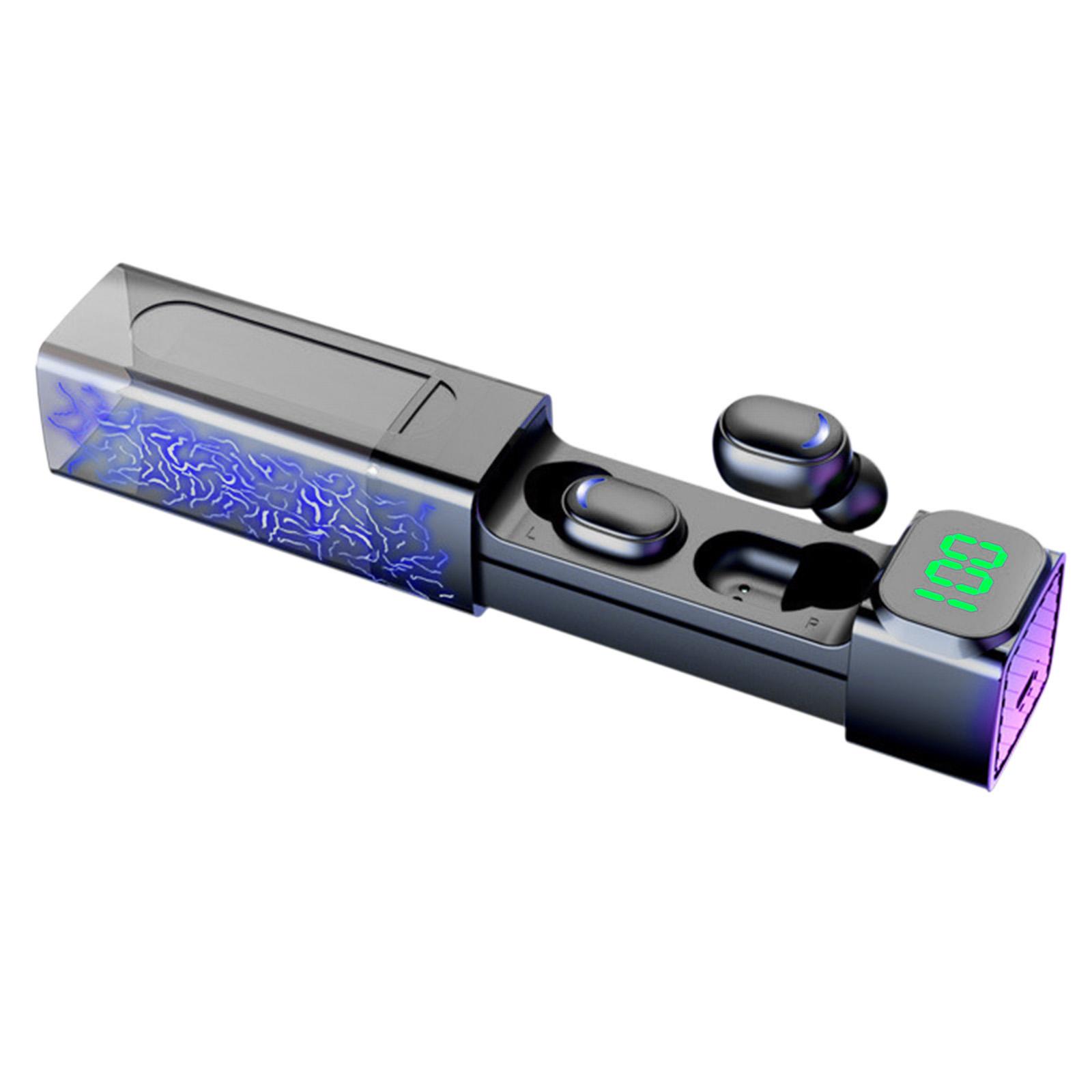 Bluetooth 5.1 Earbuds Intelligent Digital Display Gaming Earphones Headset Phones