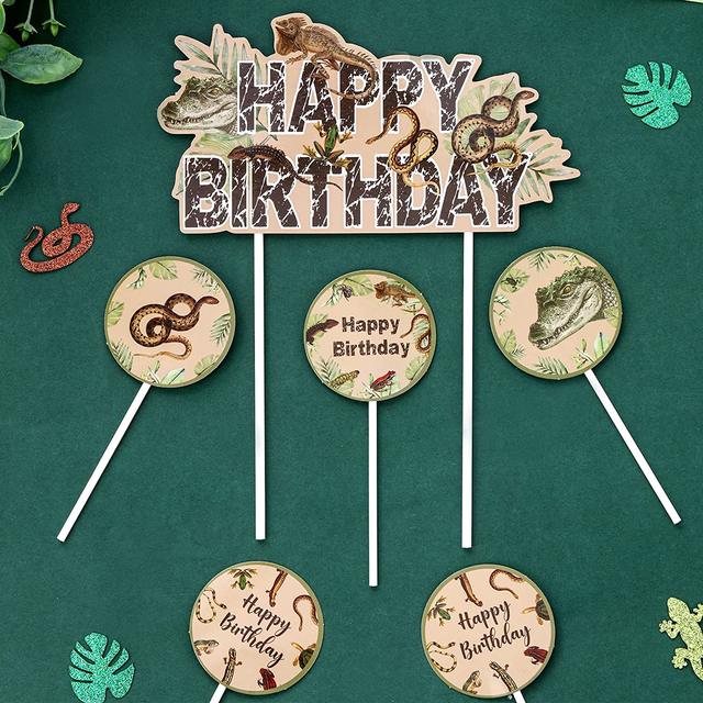 Buy Lizard With Name Cake Topper Reptile Themed, Reptile Animals,  Personalised Cake Topper Online in India - Etsy