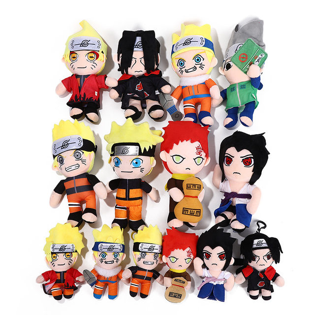 NARUTO Stuffed Toy Plush Set Sasuke Itachi Kakashi Rare Vintage Anime  Figure JPN