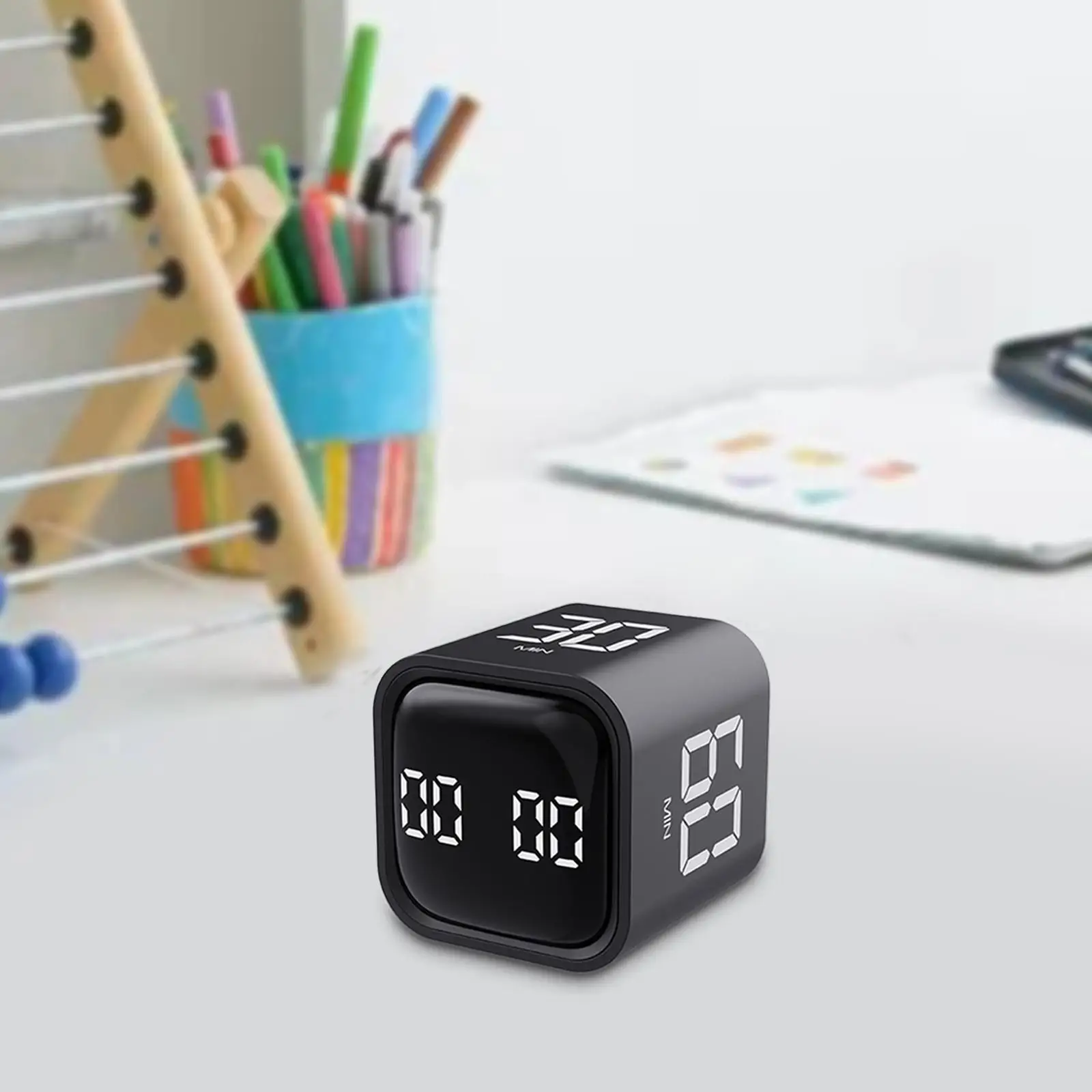 Cube timers Gravity Sensor Setting Management Flip Timer Game Timer for Exercise Cooking Baking Office
