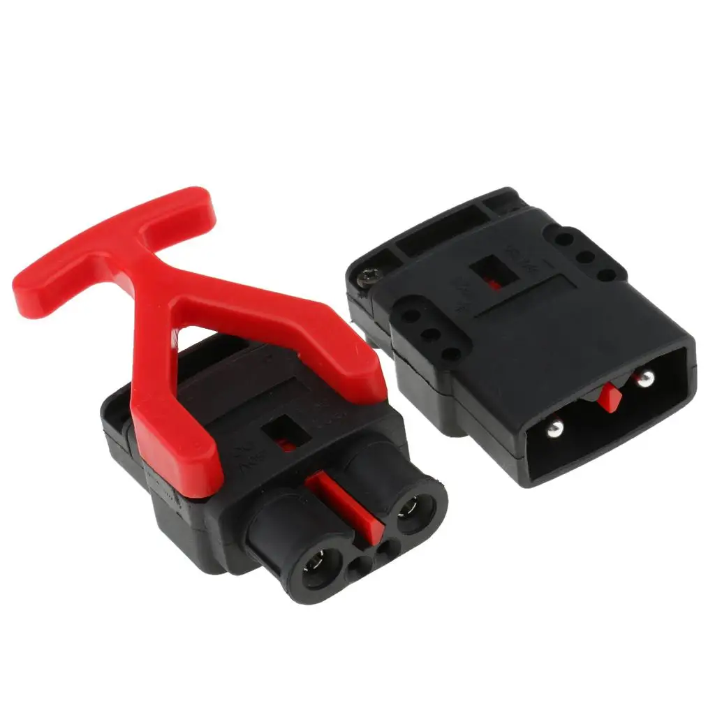 2X 80A Battery Connect Wire Harness Disconnect Forklift Connector with