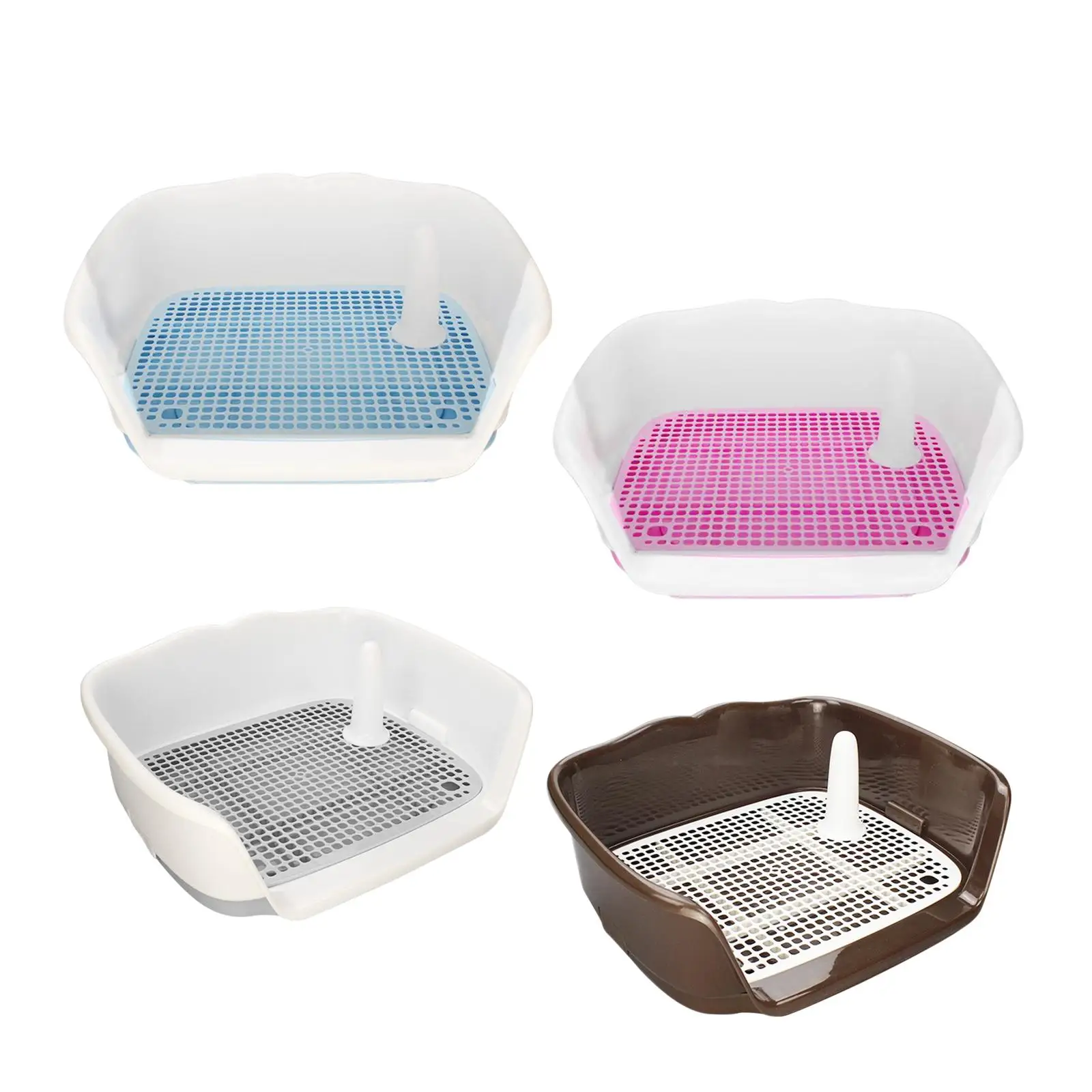 Indoor Dog Potty Tray for Small and Medium Dogs Mesh Dog Toilet for Cats Hamster