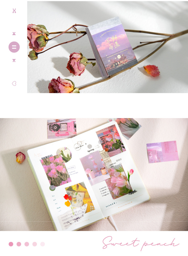50 teile/paket Beanbook Aufkleber Unfall Begegnung Serie Hand Konto Materialien Kreative Landschaft Kleine Aufkleber – Detail 7
