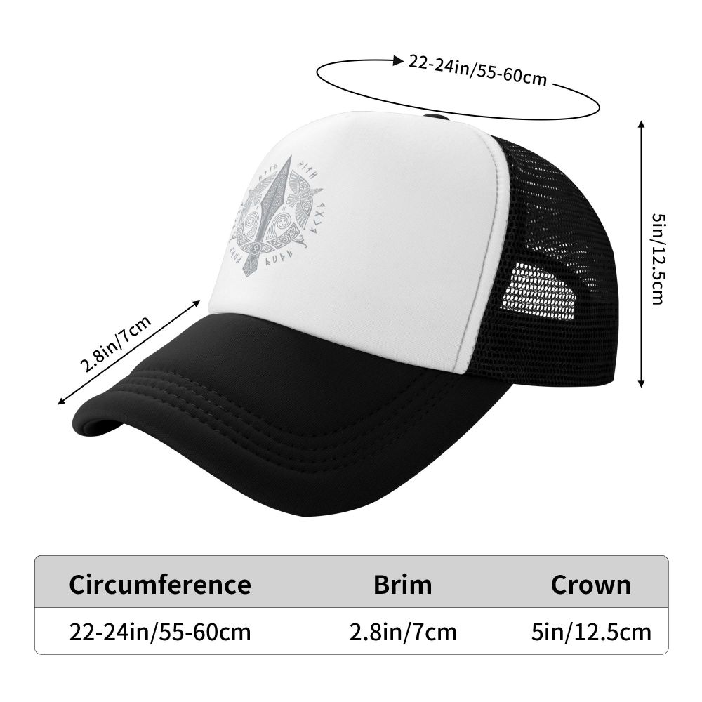 Gungnir Odin's Spear Vikings Mesh Trucker Caps