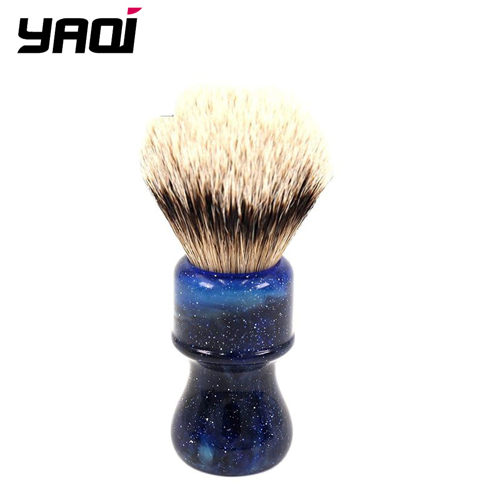 Best of 24MM Yaqi Mysterious Space Color Handle Silvertip Badger Hair Knot Men Shaving Brushes Reviews & Tips