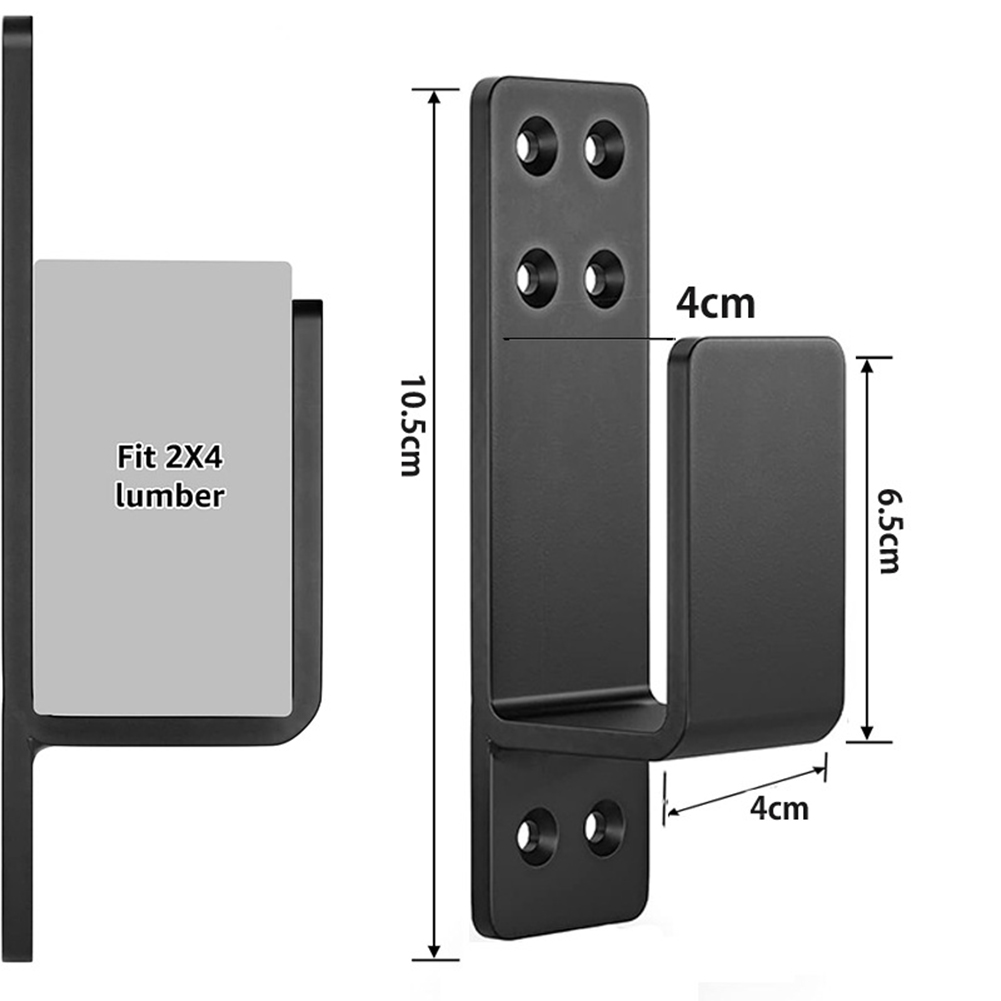 Description Picture 6 of item2pcs Door Barriers Bracket For 2 By 4 Lumber Easy Installation Door Latchs Stand For Interior/Exterior Doors