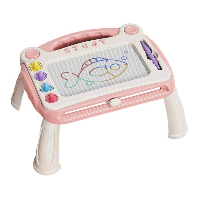 Cute Magnetic Drawing Board Doodle Sketch Pad for Toddler Girls/Boys Pink