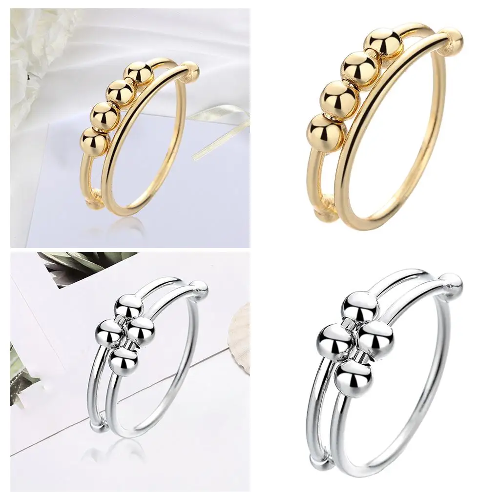 Copper Beaded Ring ner  Ring for Women Men, Simple Minimalism