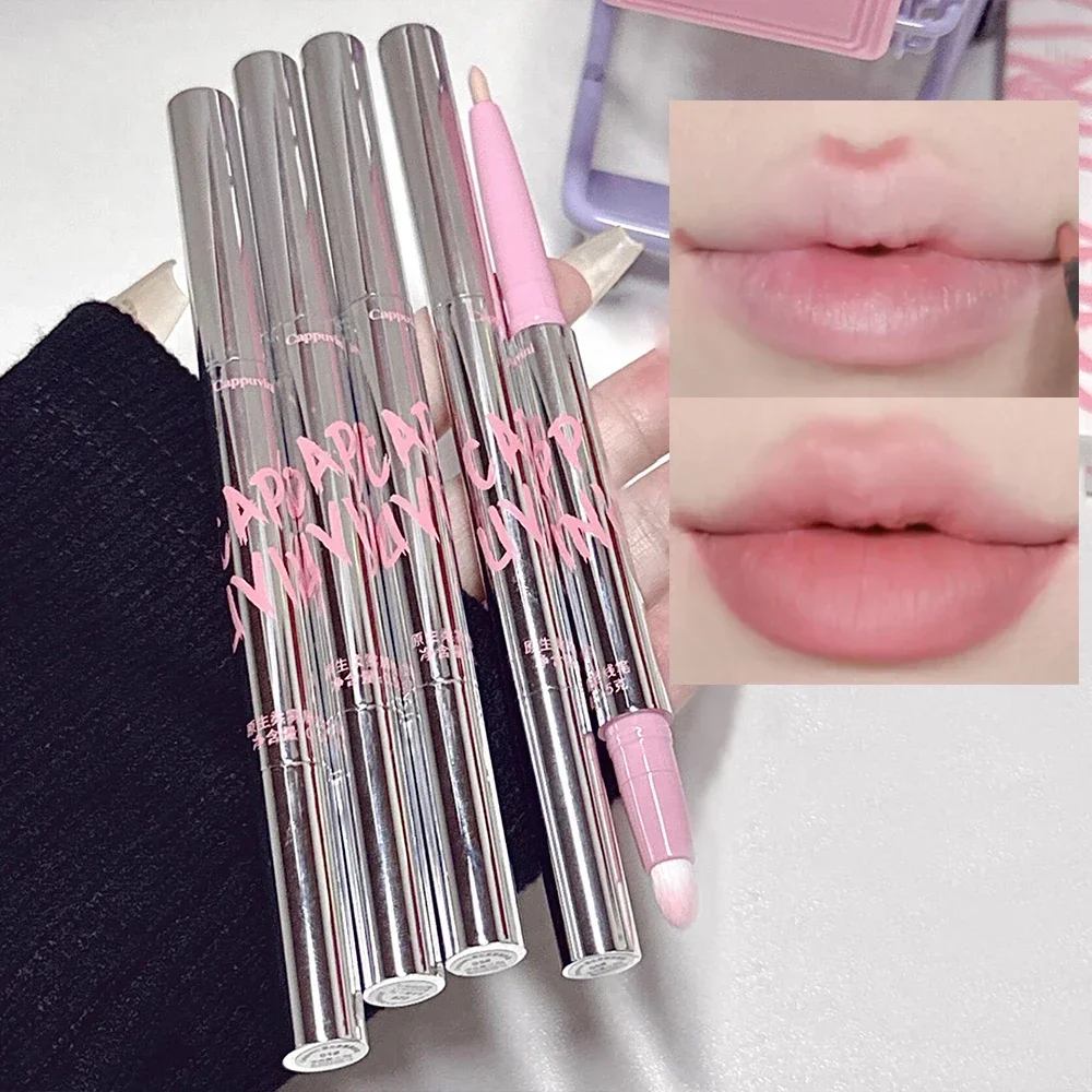 Best of Lip Liner Pen Matte Lipstick Pen Silver Tube Waterproof Longlasting Lipstick Lip Contouring Non-stick Cup Lipliner Pencil Makeup Reviews & Tips