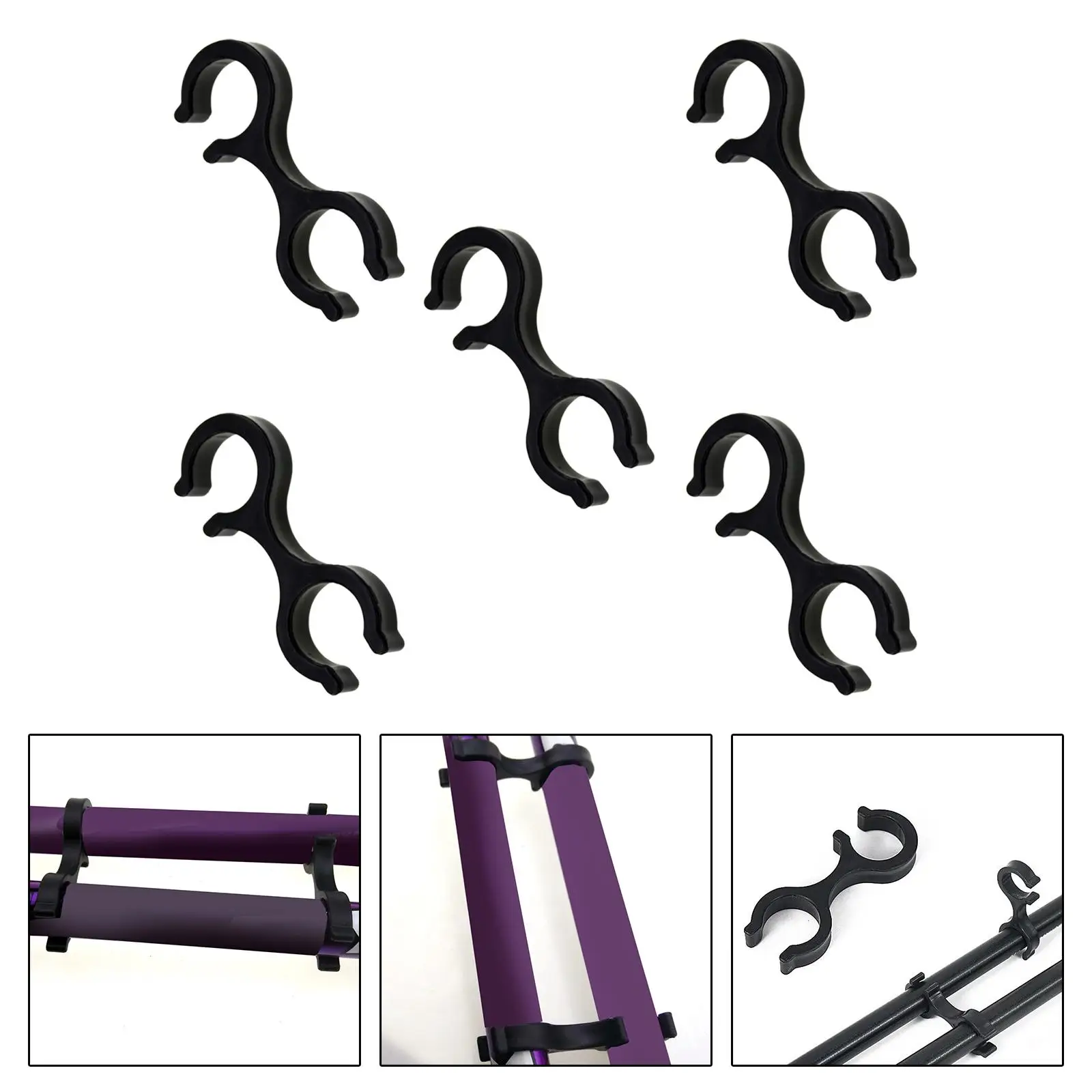 Trekking Pole Clips Universal Repair Spare Parts Replacement Parts 5 Packs Accs for Climbing Rod Climbing Crutch Hiking Poles