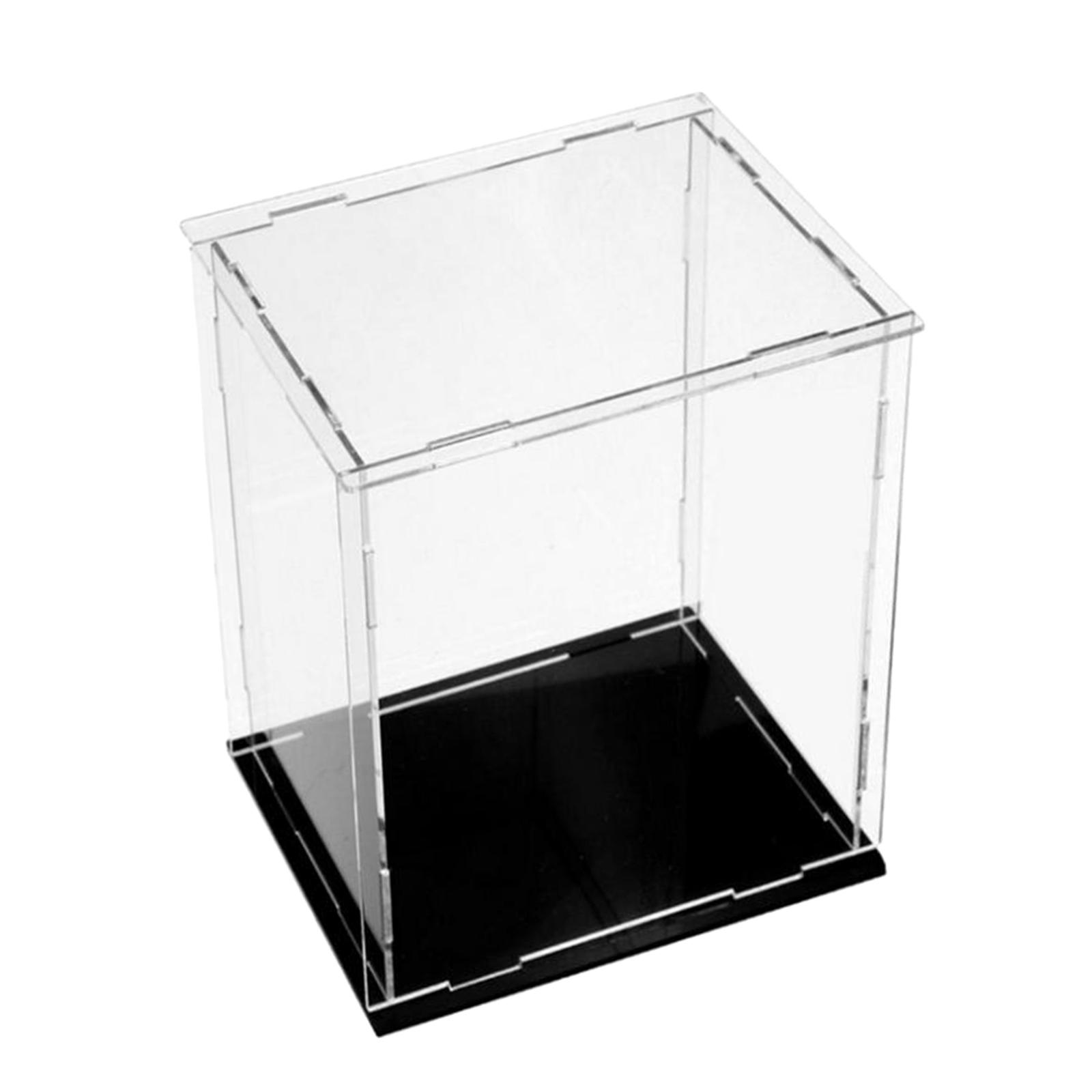 Clear Acrylic Display Case Containers for Small Figure Collectibles Airplane