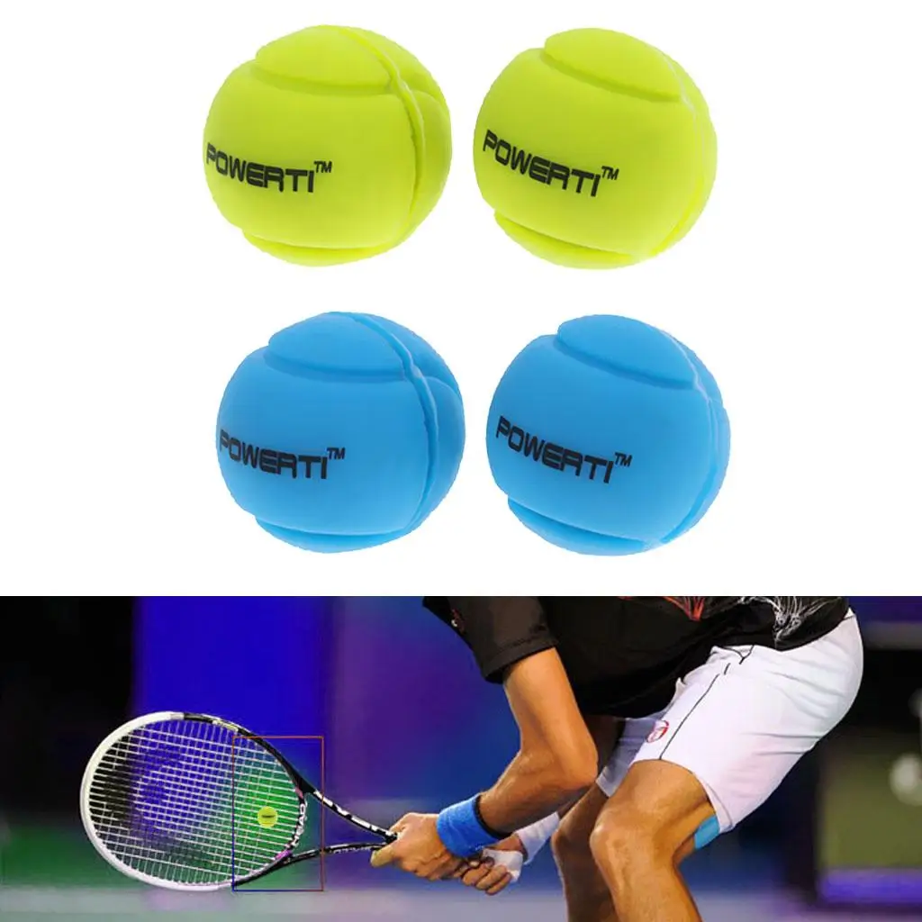 4 Pieces Ball Tennis Squash Racket Vibration Dampener Shock Absorber