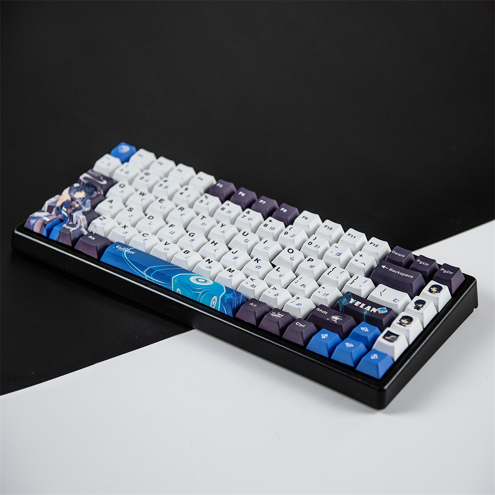 Yelan-Genshin Impacto Chave Capa, Chave Keycap, Cereja