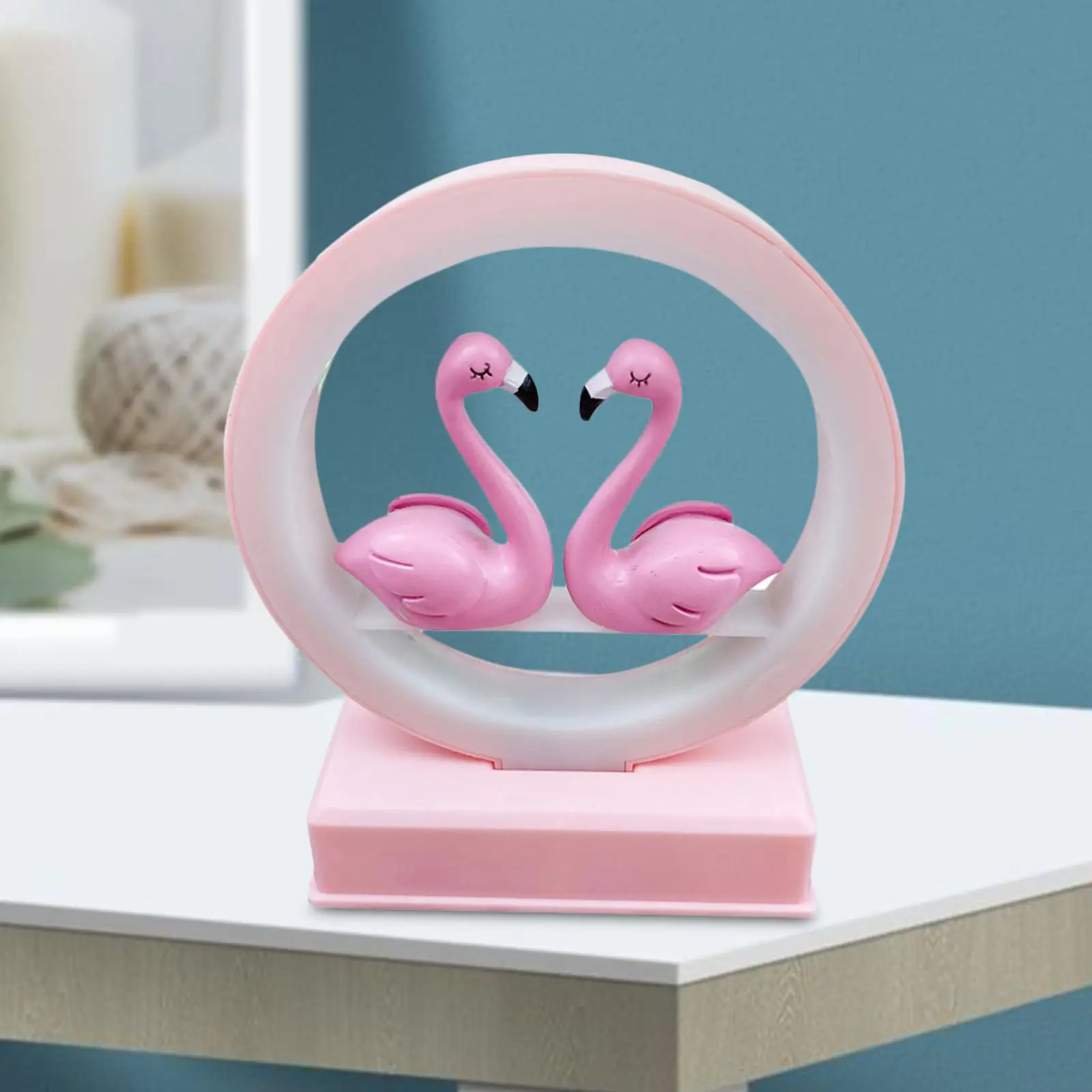 LED Flamingo Night Light with Music Desk Lamp for Dorm Gift Decoration