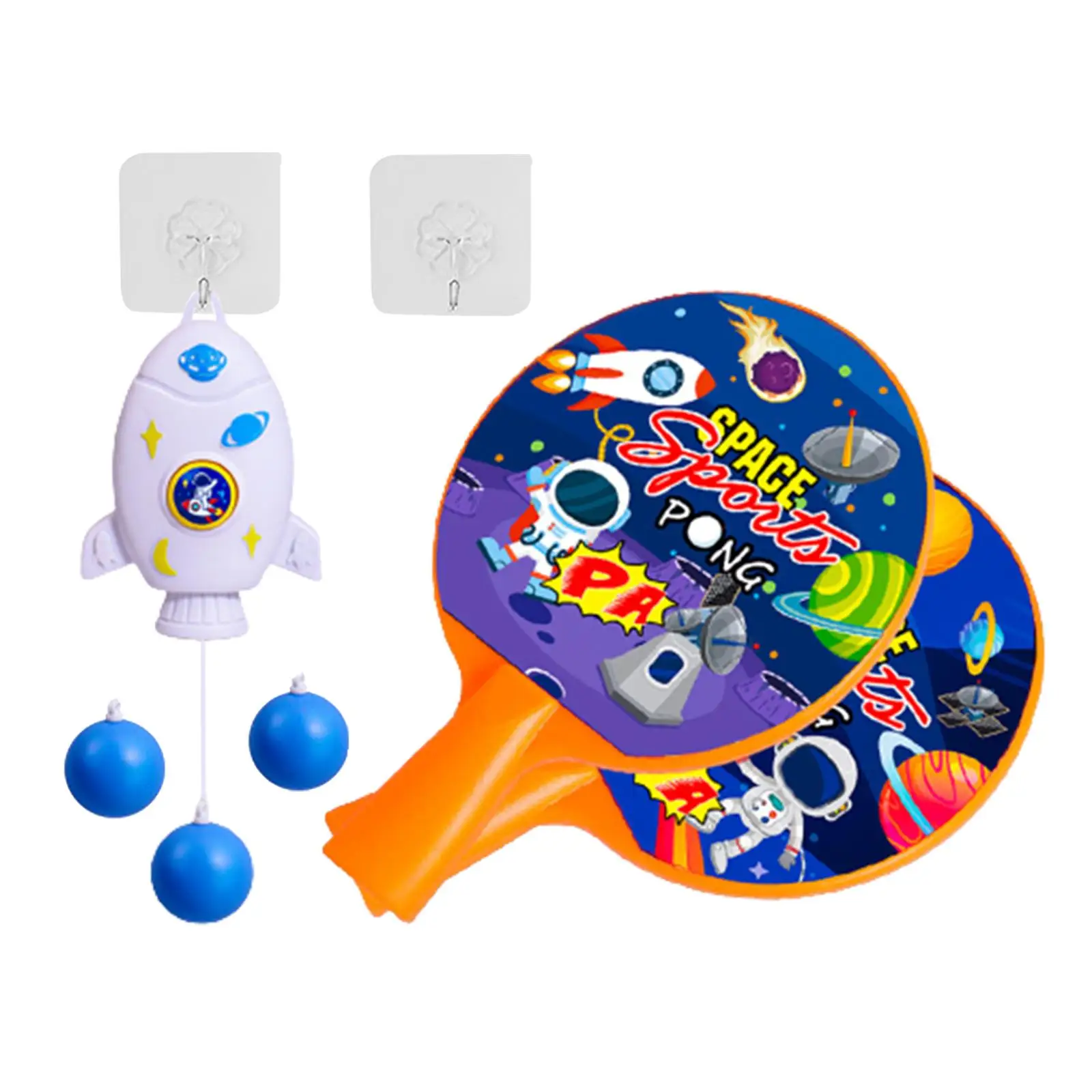 Hanging Table Tennis Trainer Table Tennis Paddles and Ball Set Tennis Practice Equipment Interactive Toys for Adults Kids