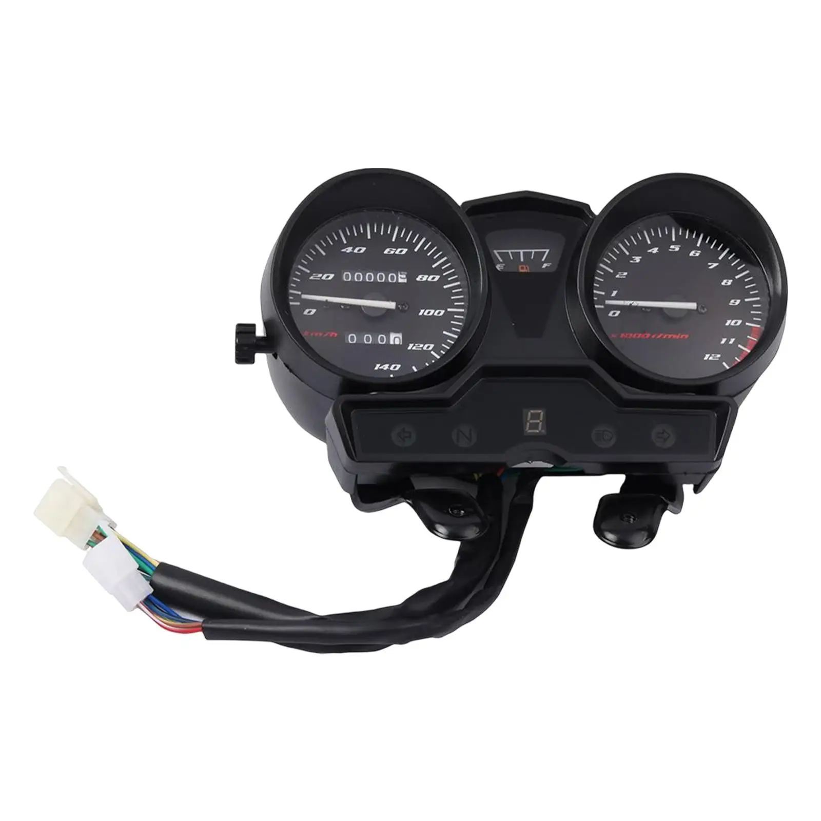LED Digital Dashboard Odometer Motorbike Parts with Gear Display Meter