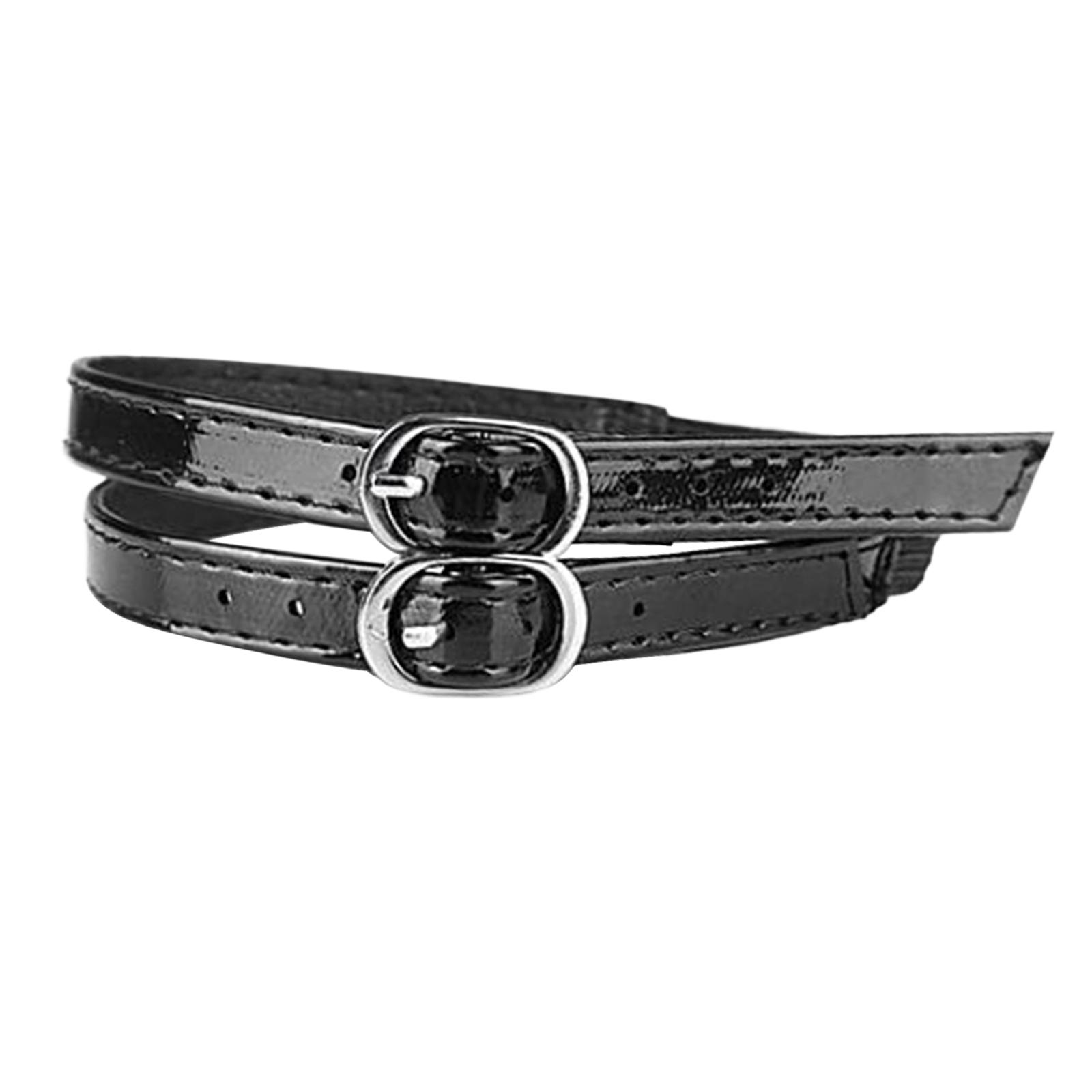 2 stücke Schuh Strap Leder Ankle Krawatte Schnürsenkel Flexible Ersatz Gürtel für – Detail 5