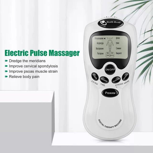 Electroestimulador muscular eléctrico EMS Tens, dispositivo de fisioterapia,  baja frecuencia, pulso de microcorriente, masajeador corporal relajante -  AliExpress