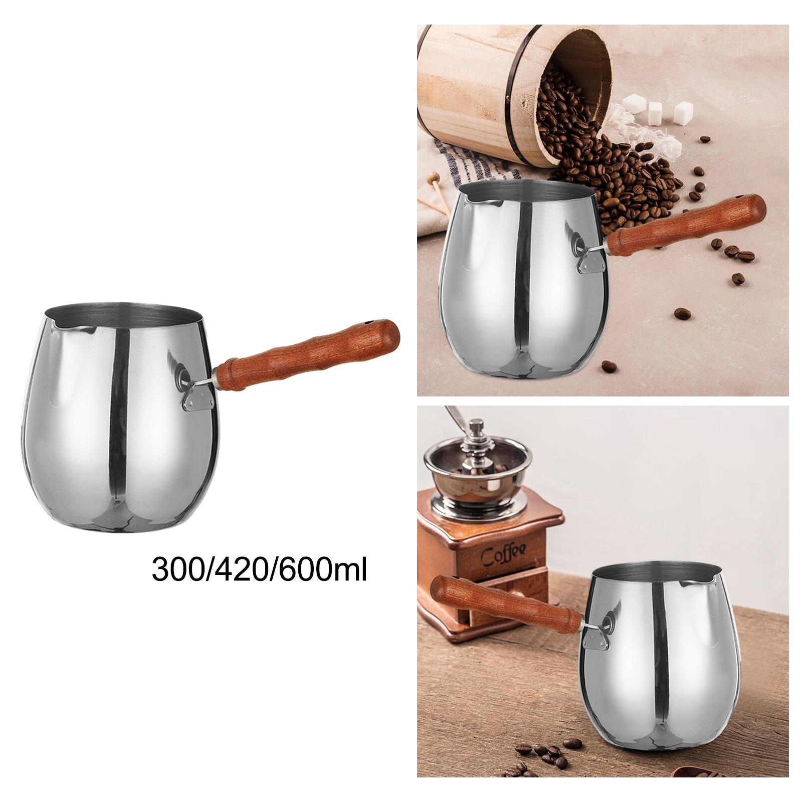 Stainless Steel Turkish Coffee Pot Leakproof Convenient to Use Coffee Maker