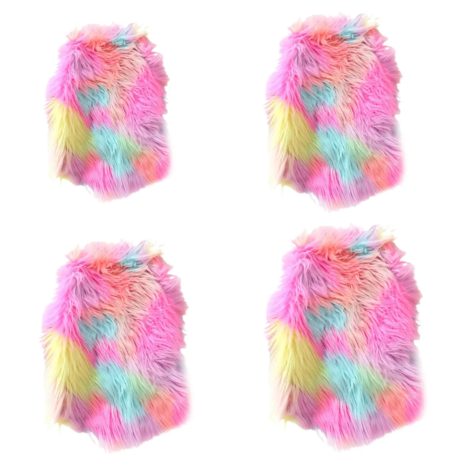 Dog Clothes Rainbow Fur Thickened Small Dog Clothes Dog Coat for Pet for Dog