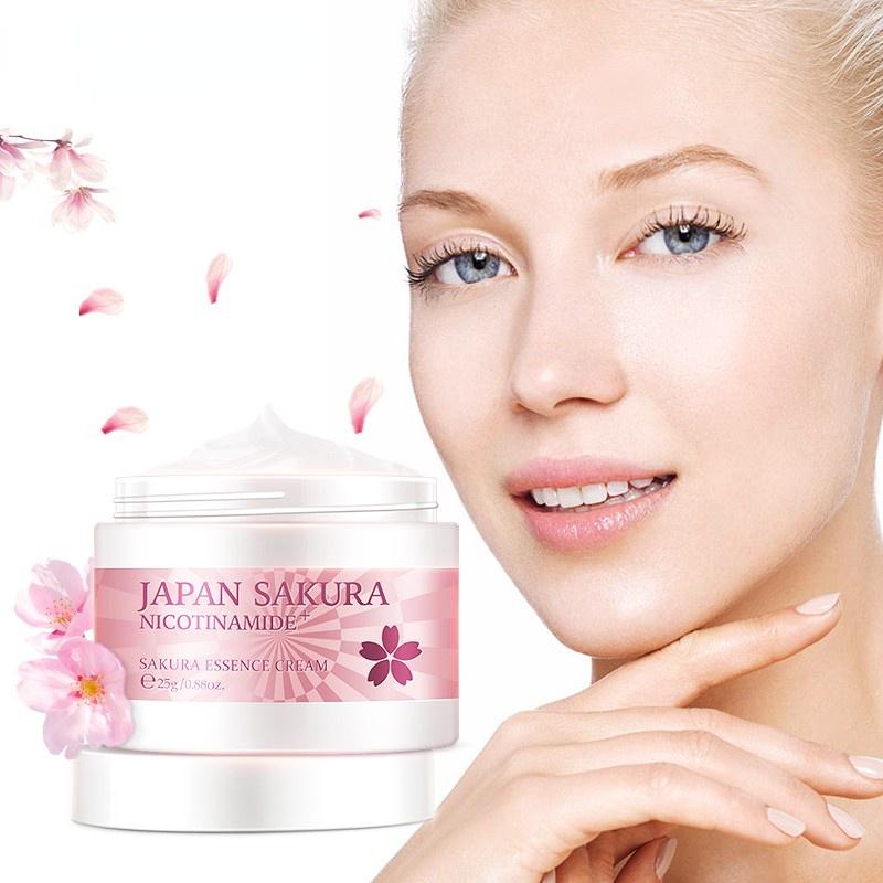 Best of Japan Sakura Essence Cream Hyaluronic Acid Anti-Aging Winkles Serum Moisturizer Cherry Blossoms Whitening Cream Skin Care Reviews & Tips