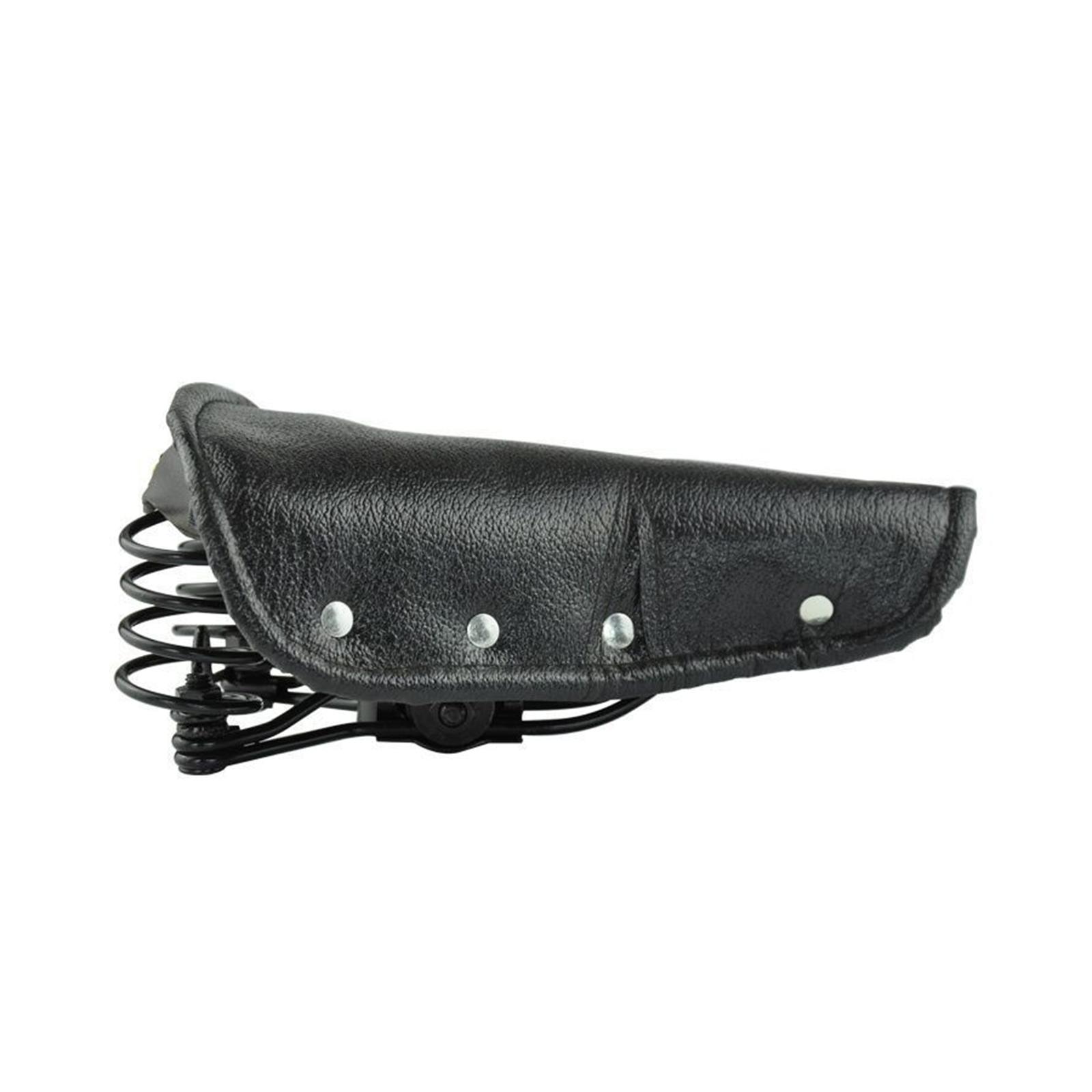 Bike Saddle Bicycle Saddle Women PU Leather Shock Absorption Spring Bike Seat Cushion for Mountain Bikes Accessories