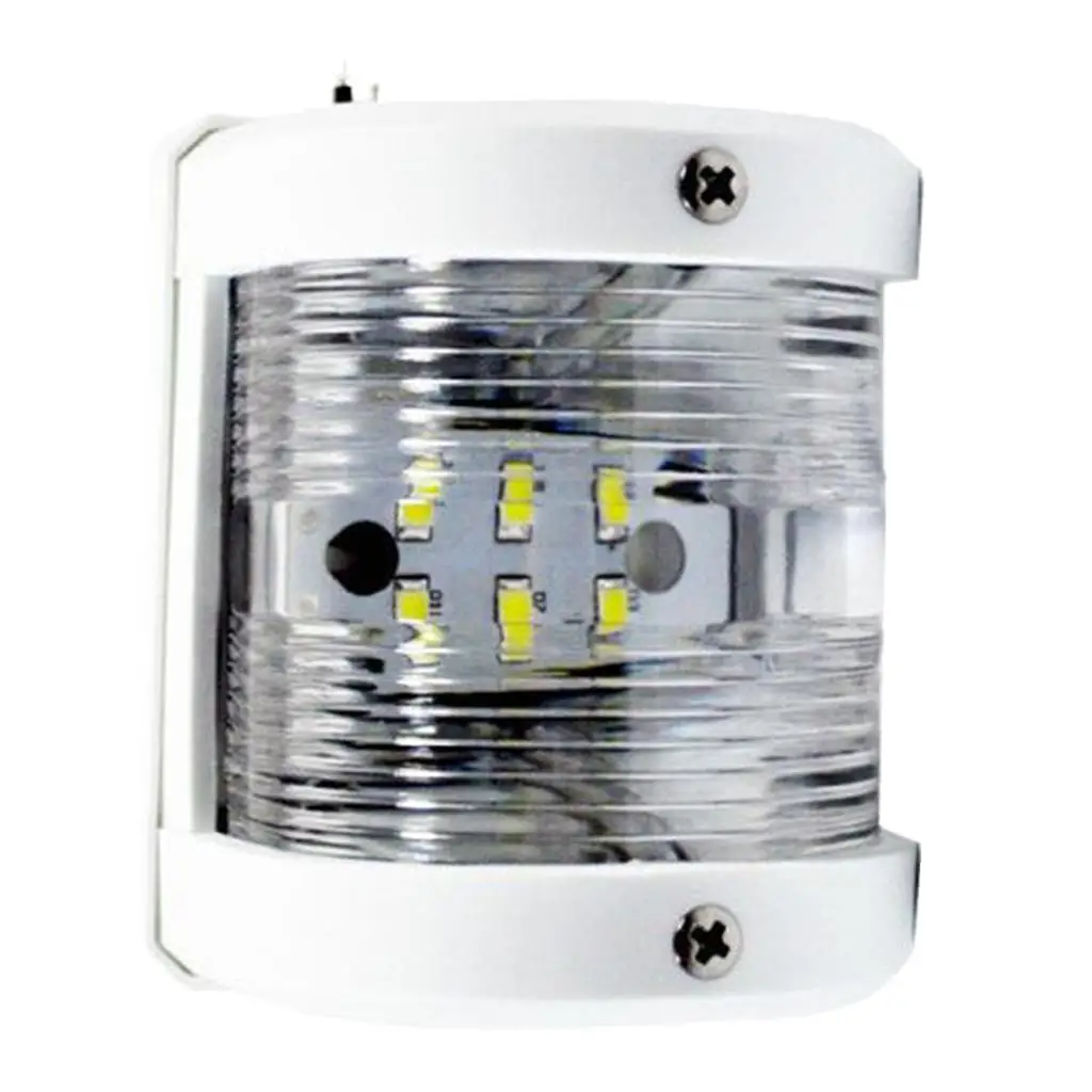 LED White Stern Navigation Lights Marine Safe Sailing Signal Lamp Waterproof