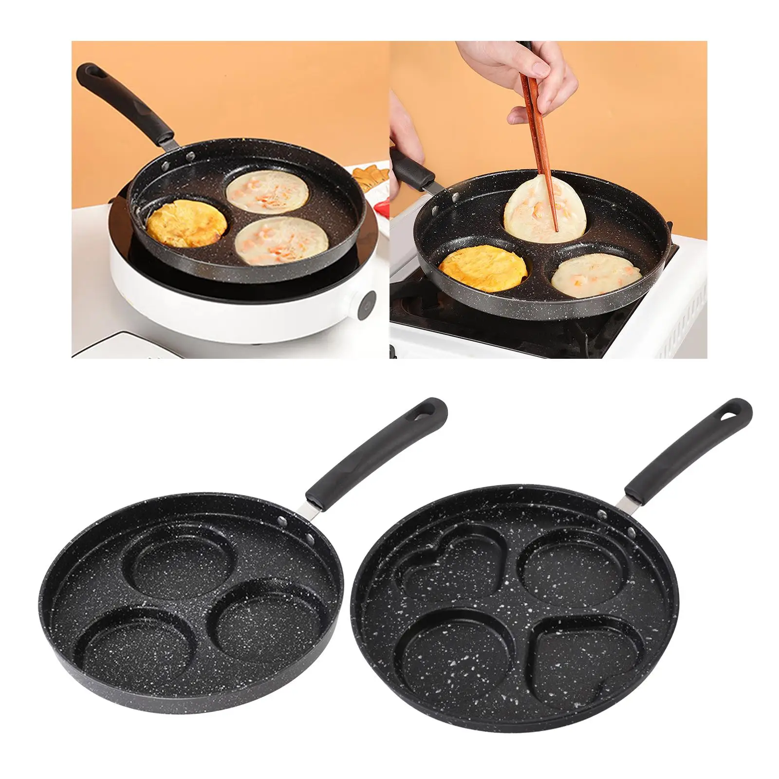 Egg Frying Pan Pancake Maker Cookware Skillet Omelet Pan Small Frying Pan Induction Cooker Breakfast