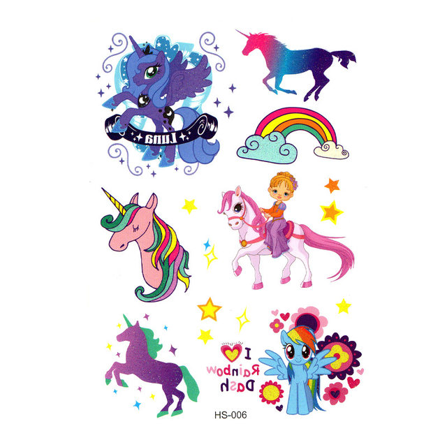 Souza for Kids - Ear stickers unicorn - hearts - Little Zebra