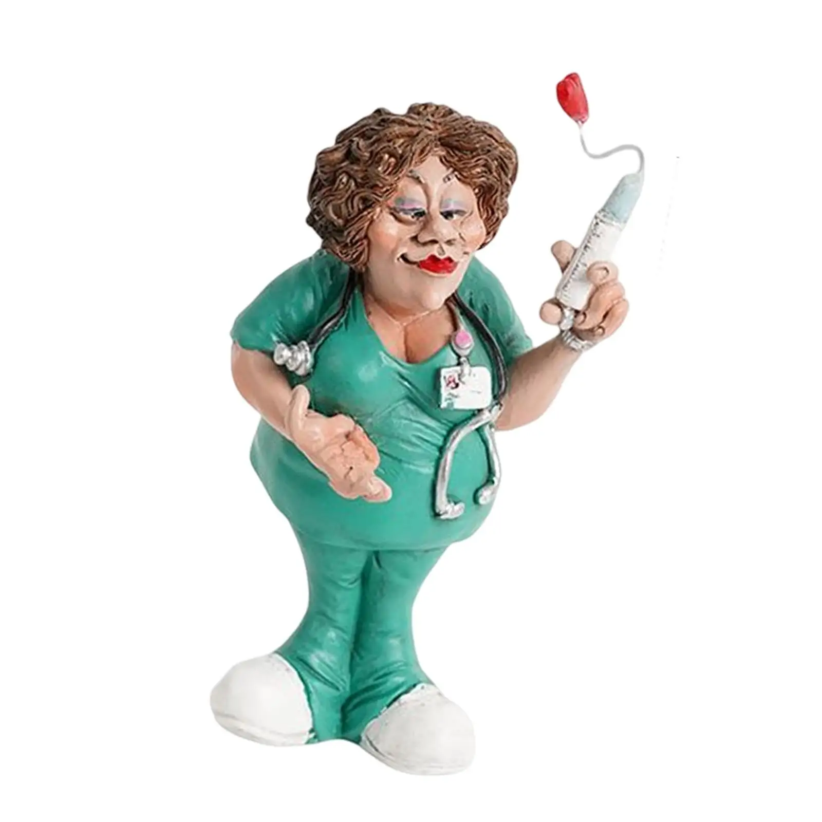Doctor Statues Figurines Nurse Decorative Women Resin Sculpture for Office Bookshelf