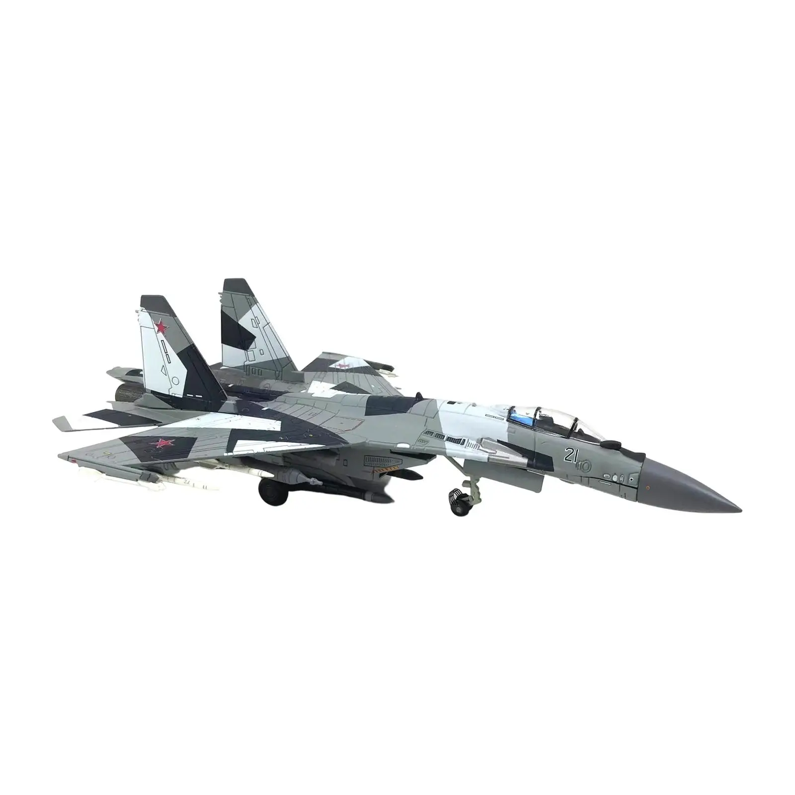 Russian SU35 Fighter Plane Kids Toys Alloy Diecast for Shelf Room Table