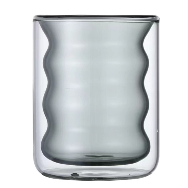 Heat Resistant Transparent Double Wall Glass Cup – Square Imports