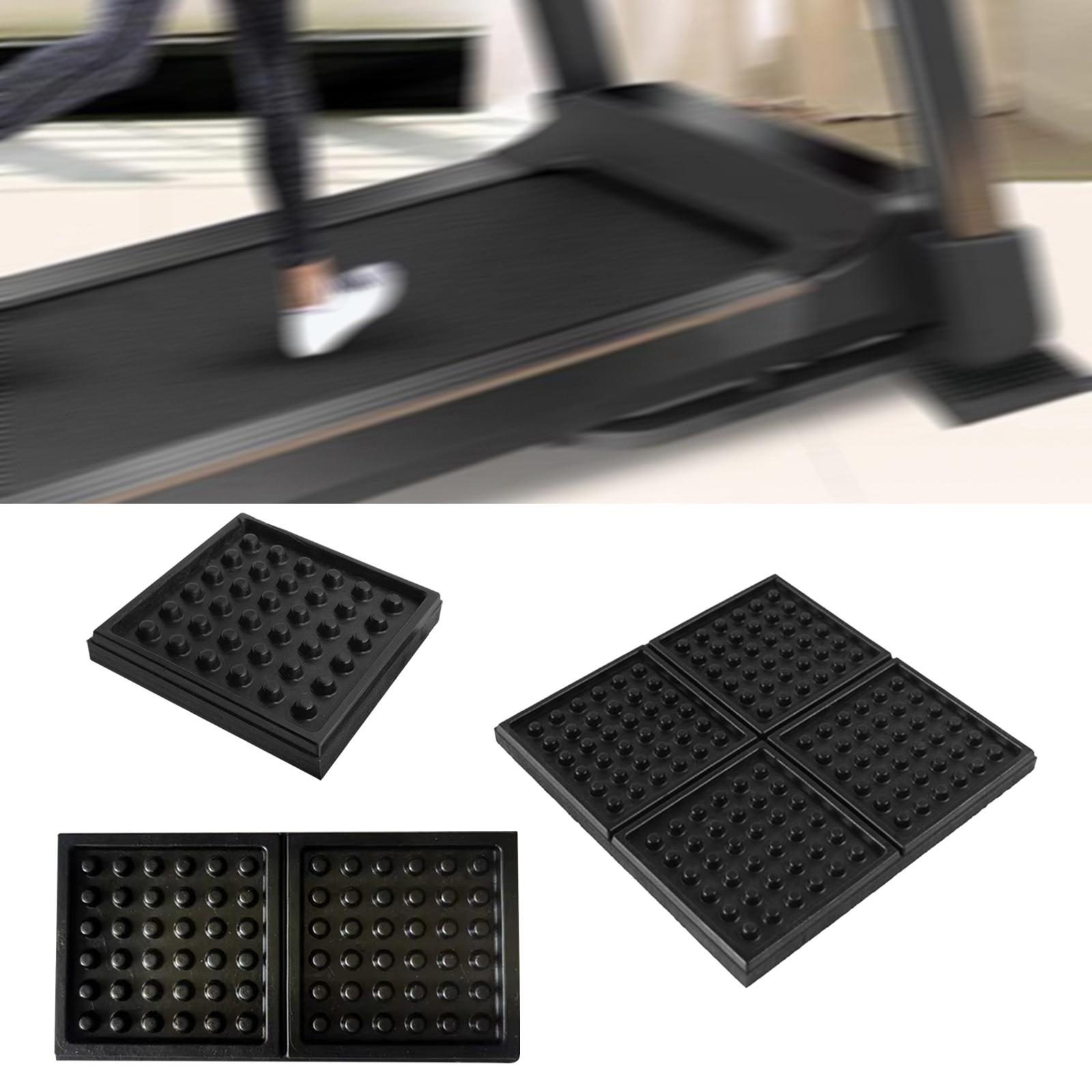 Treadmill Mat Exercise High Density Floor Pad Sound Insulation Rubber Treadmill Pad for Stationary Exercise Bikes Rowing Machine