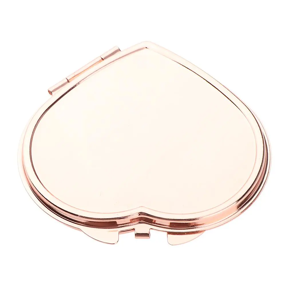 NEW Double Sided Portable Foldable Bag Metal Makeup Compact Mirror Women