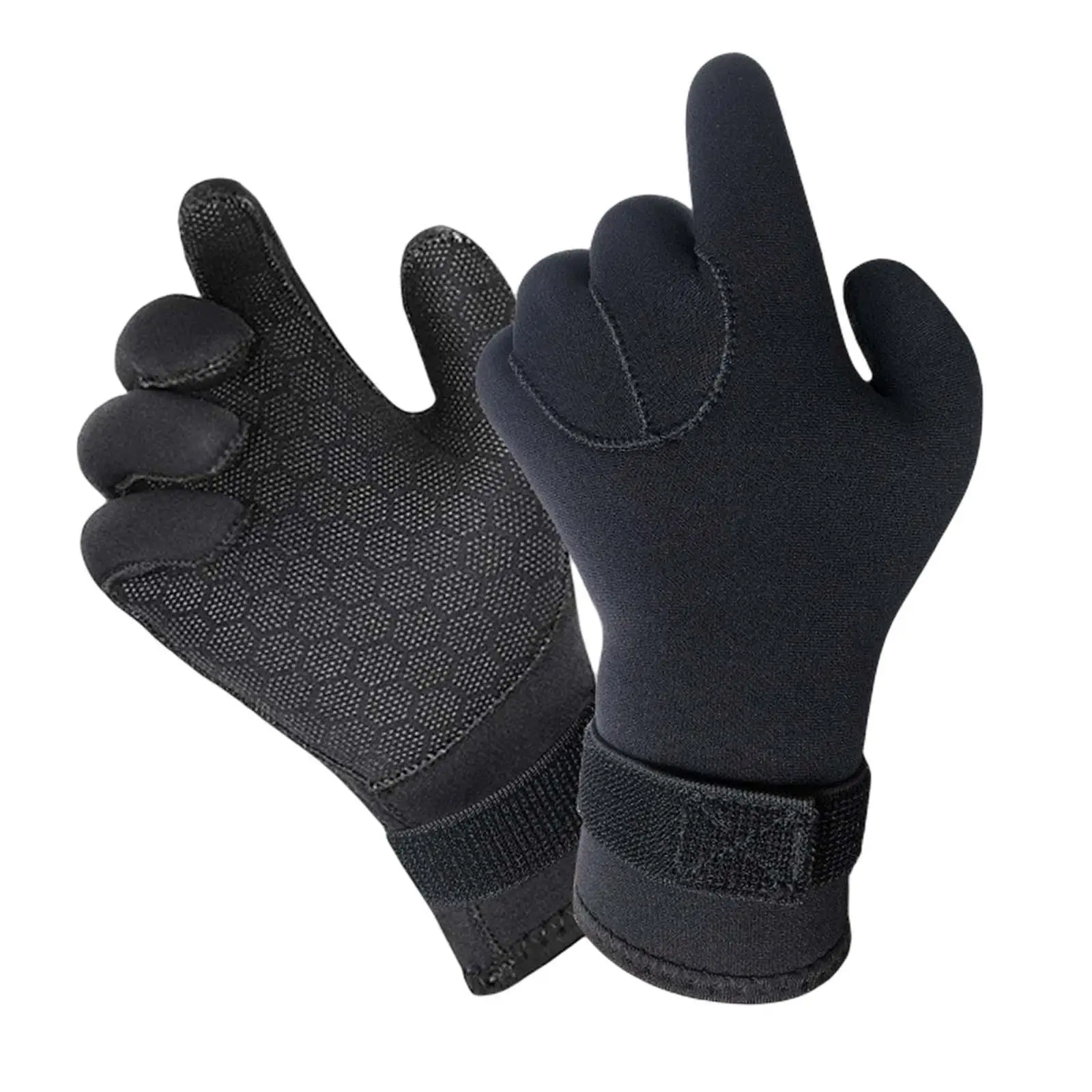 Diving Gloves Neoprene Wetsuit Winter Gloves Anti Slip Five Finger Gloves for Paddling Spearfishing Swimming Rafting Surfing