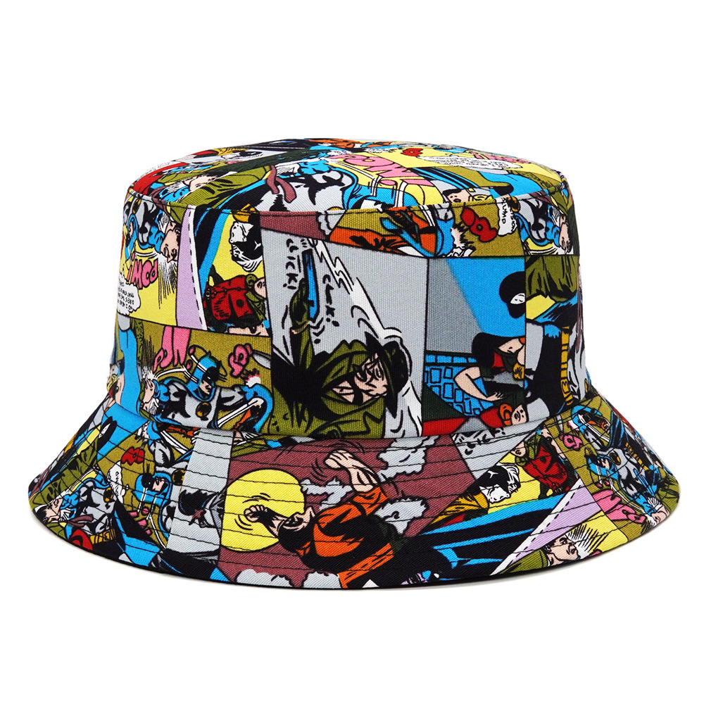 Harajuku Hat Reversible Bucket Hats Men 