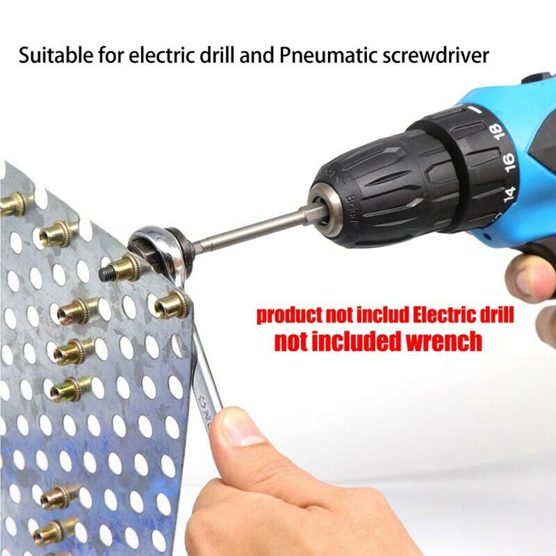 1pcs Hand Rivet Nut Gun Head Nuts Simple Installation Manual Riveter Rivnut Tool Accessory for Nuts M3 M4 M5 M6 M8 M10