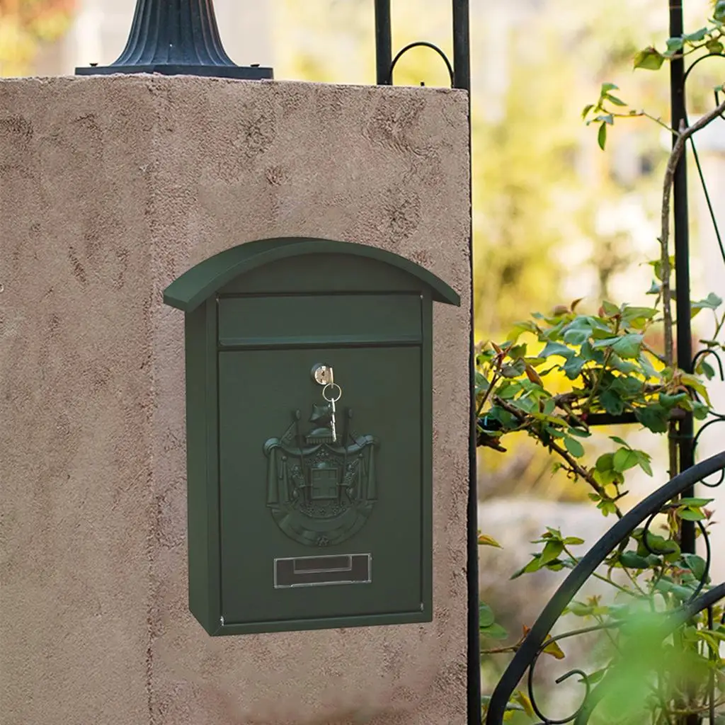 Mailbox Mail  Locking Mail Box 26x10x36cm Decorative Letterbox