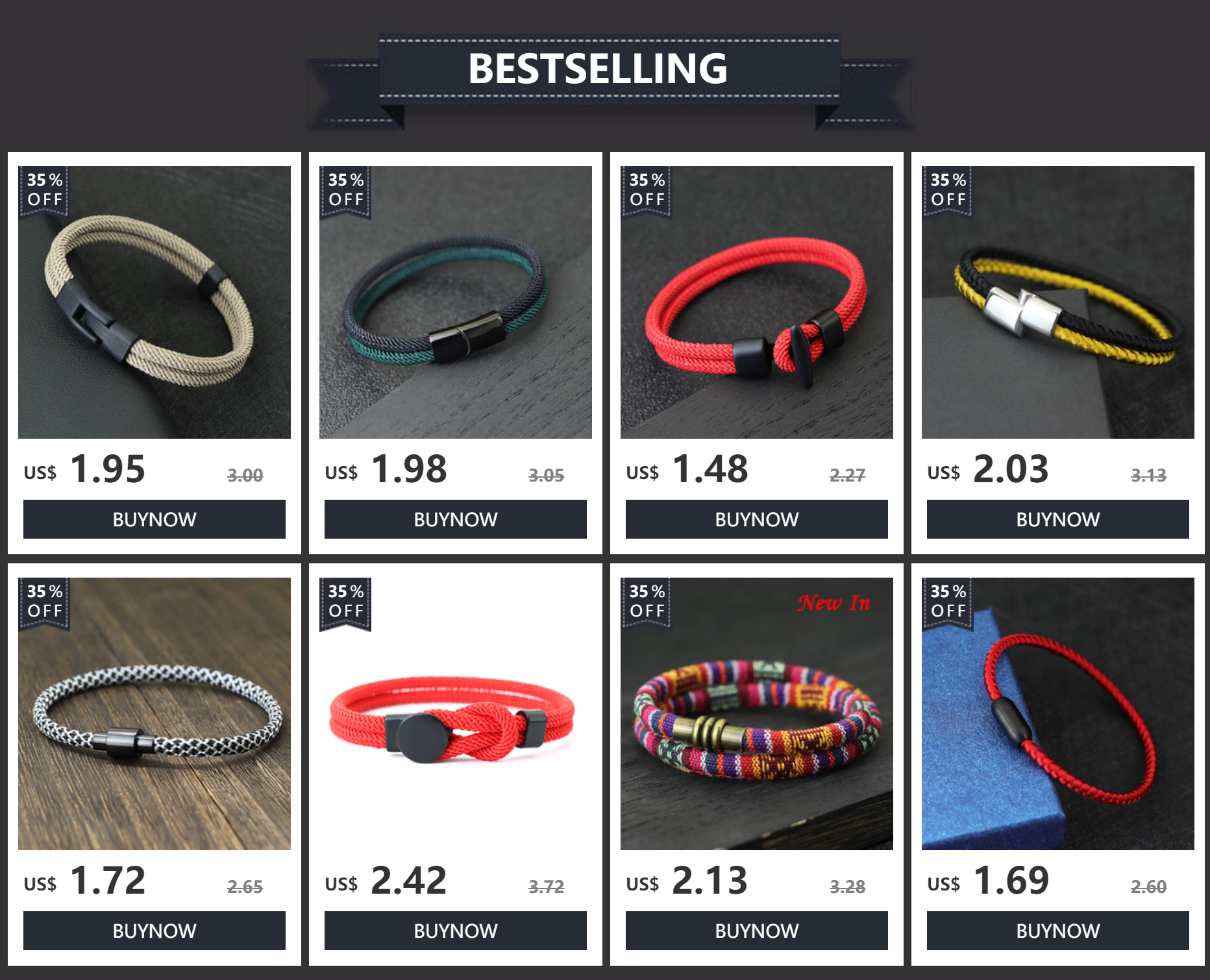Neue Männer Kiel Seil Armband Edelstahl Magnet verschluss passend stapelbar Makramee Braslet Geschenk für ihn Pulsira Hombre Joias – Detail 1