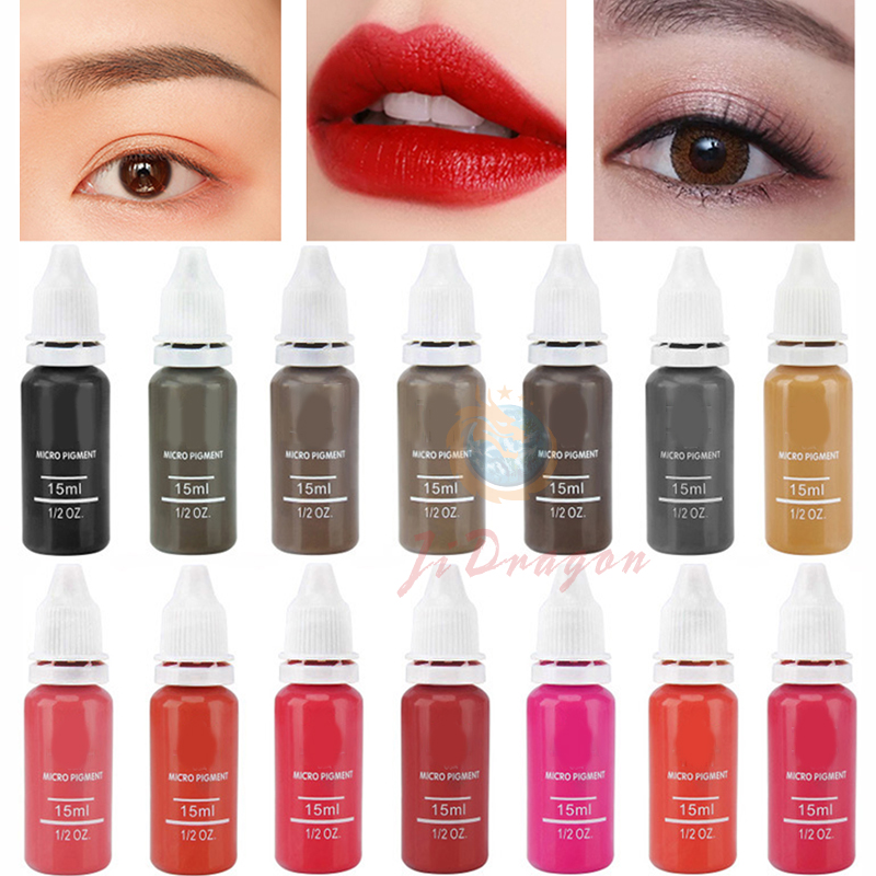 Best of 15ml Permanent Makeup Color Natural Eyebrow Dye Plant Tattoo Ink Microblading Pigments For Tattoos Eyebrow Lips Eyelash Set Reviews & Tips