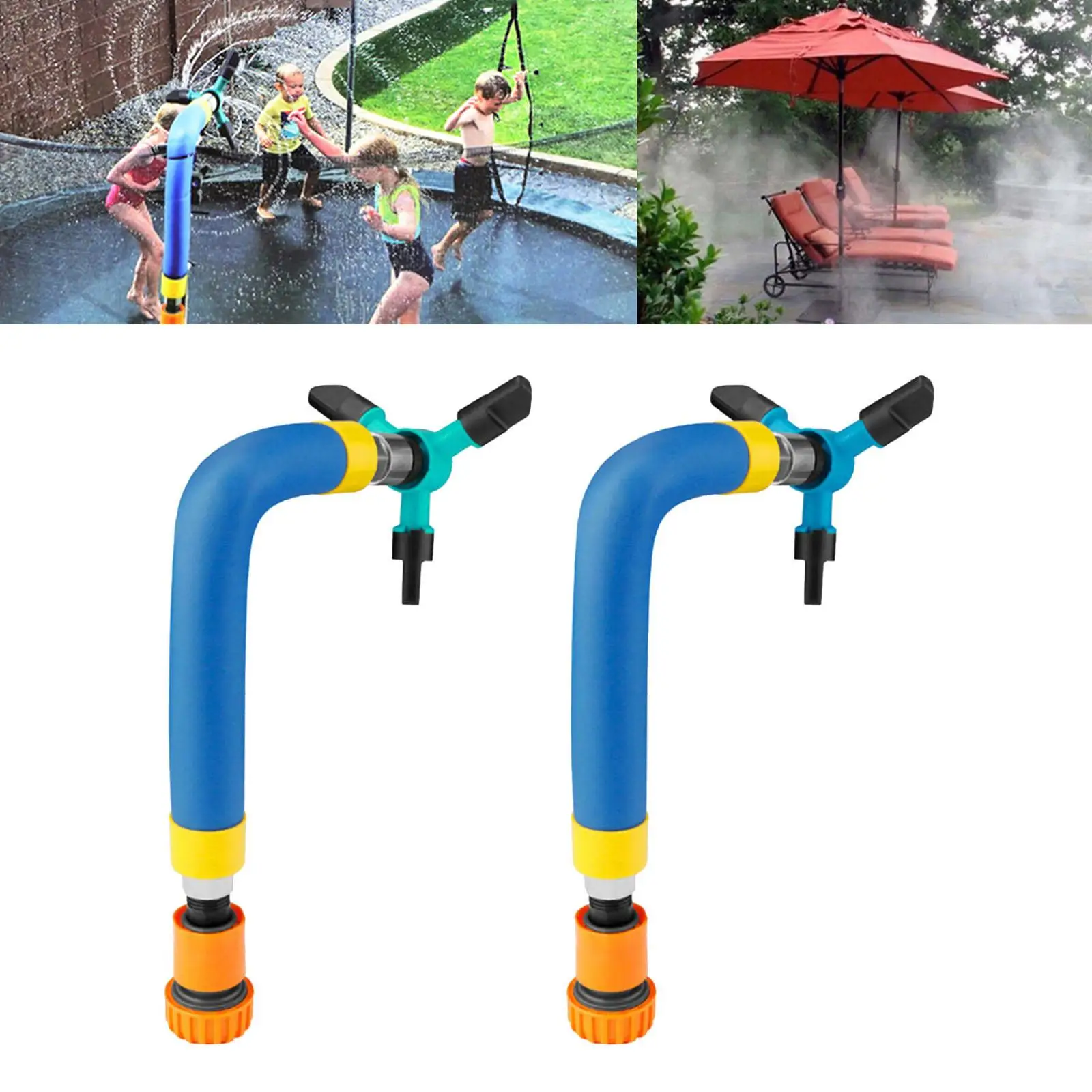 Outdoor Garden Trampoline Sprinkler for Kids Outdoor Trampoline Yard Water Park Sprinkler  Water Sports Toys for Children