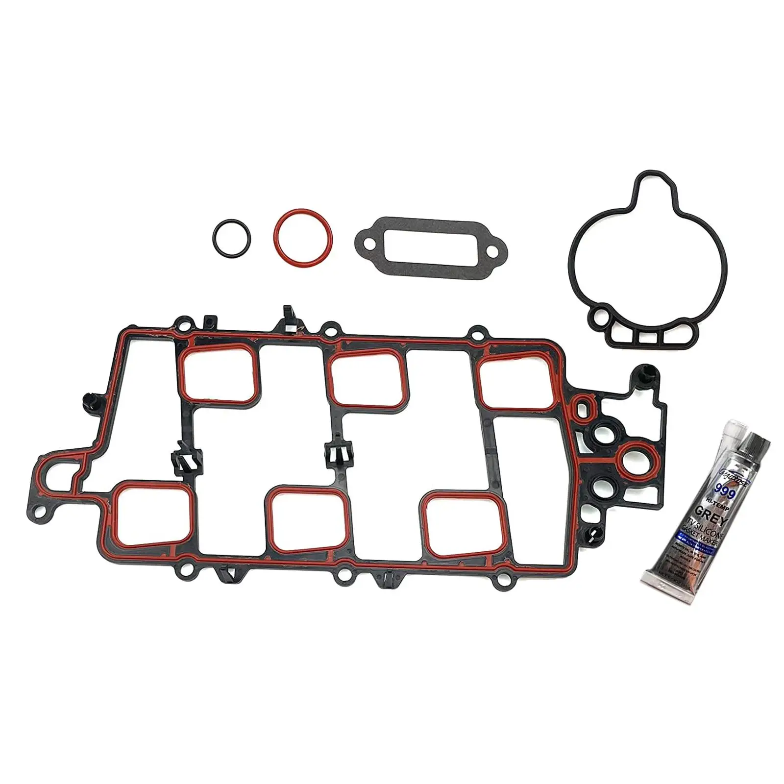 Plenum Gasket Set MS95812 Intake Plenum Gasket Booster Gasket for Chevy Lumina Impala Plenum Gasket 23757 MS16206 17113137