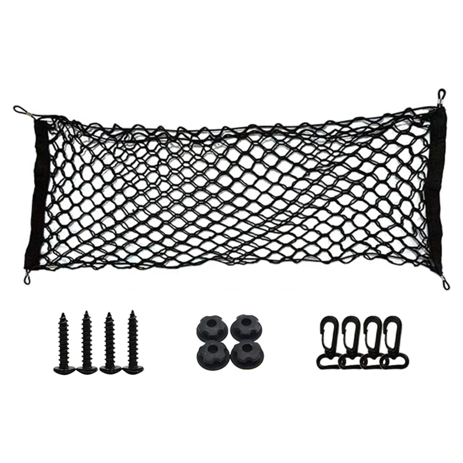 Elastic Net Mesh Holder Nylon Cargo Double-Layer Car Boot Trunk Accessories Fit for SUV