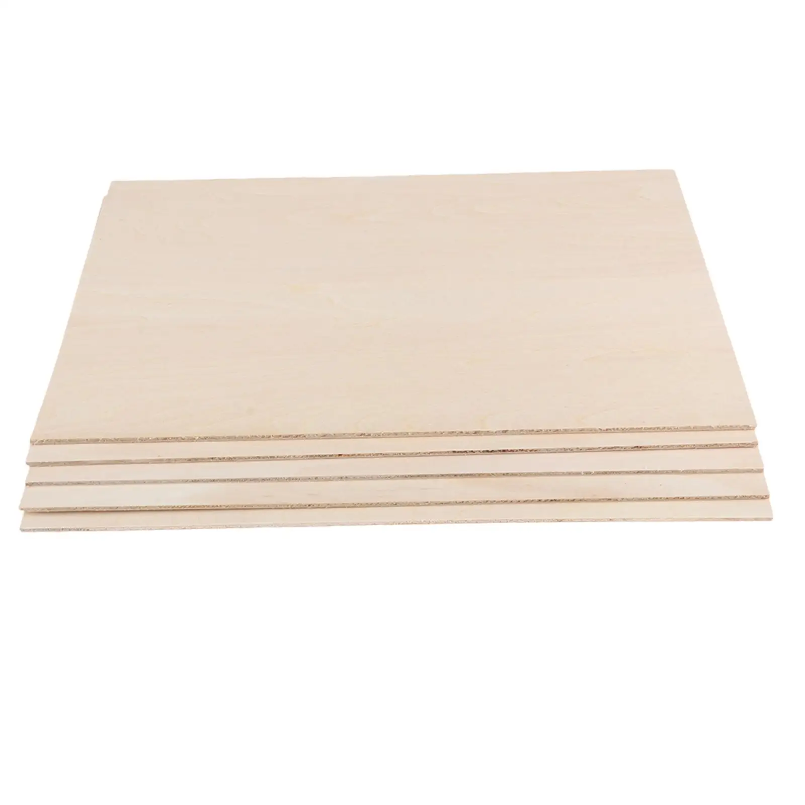 10Pcs Thin Plywood Board Wood Sheets Board Unfinished Wood 200x200x2mm for DIY Project Crafts Miniature Aircraft Sailboat Models
