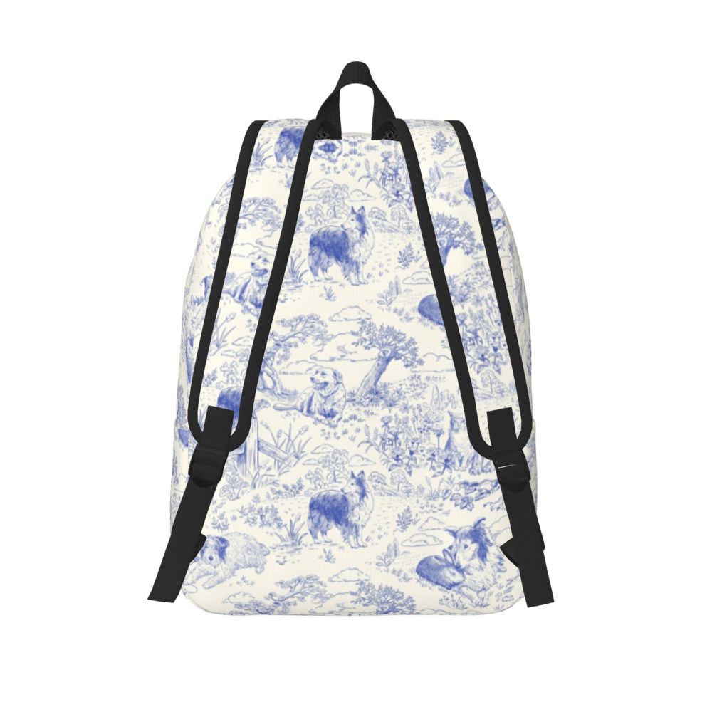 Mochila Lona Homens Mulheres Escola Laptop Bookbag